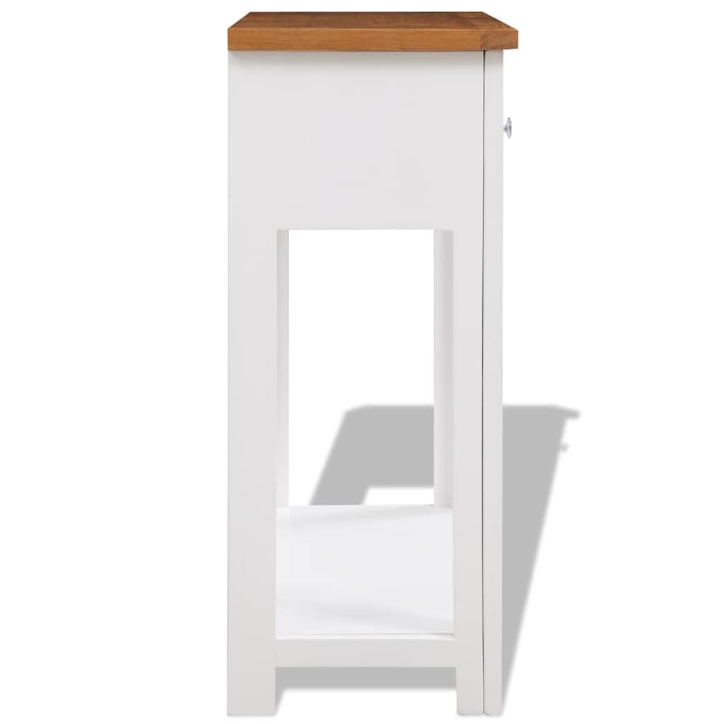 Solid Oak Wood Console Table G724