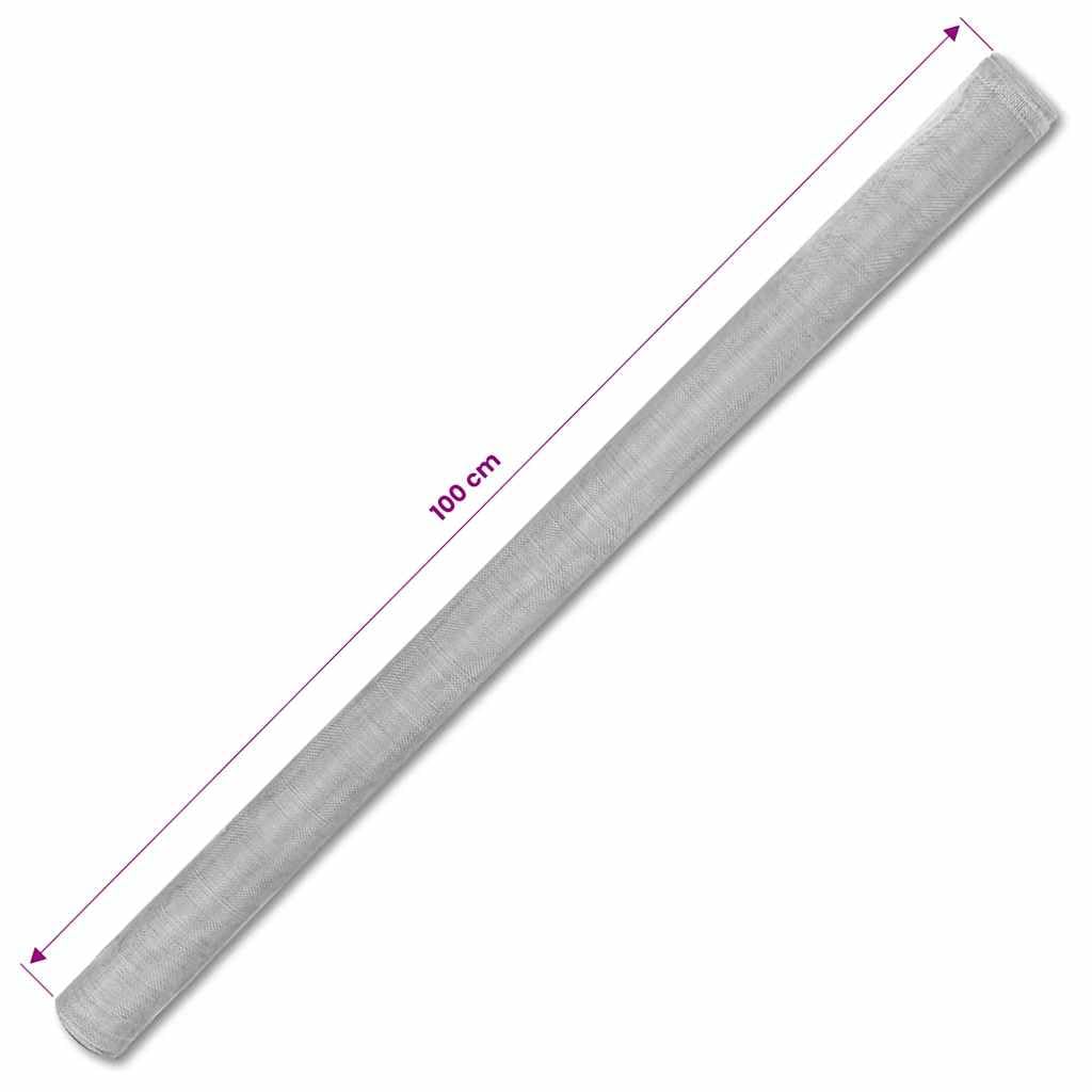Aluminum Mesh 39.4x196.9 Inches Silver G22808