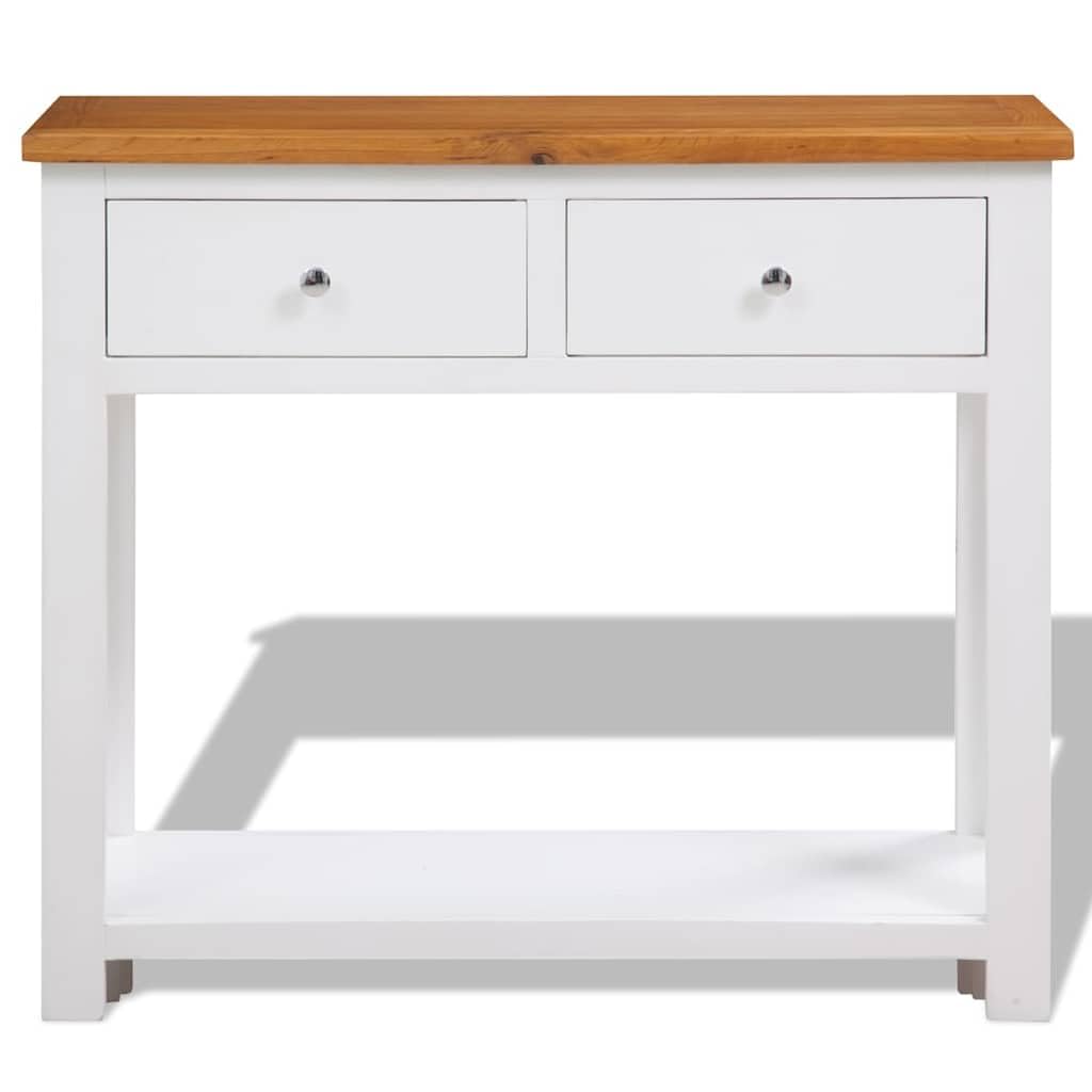 Solid Oak Wood Console Table G724