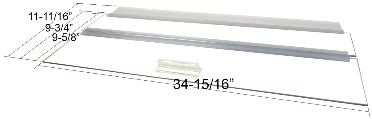 Glass Canopy for Aquariums 10 Gallon to 200 Gallon O7317