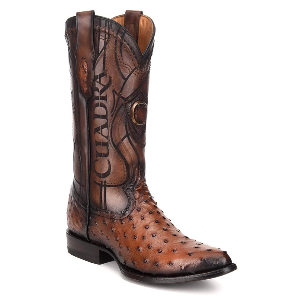 Genuine Ostrich Leather Western Boot B393205