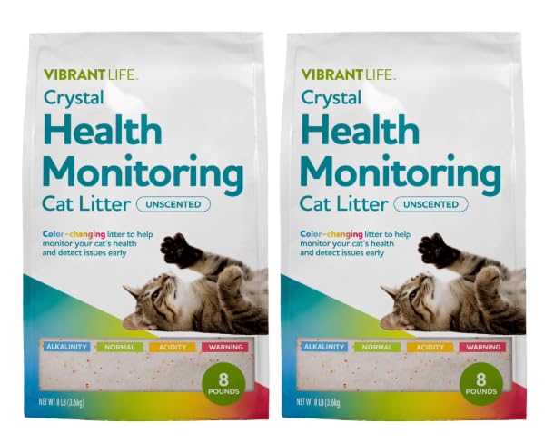 Crystal Health Monitoring Cat Litter 8 Lb 2pack U6717