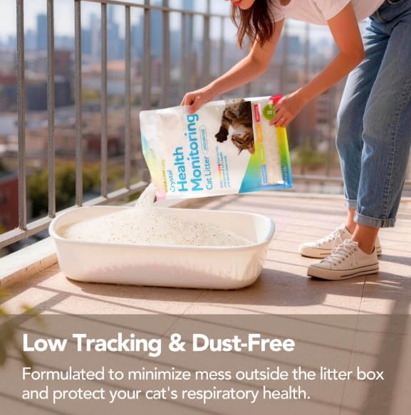 Crystal Health Monitoring Cat Litter 8 Lb 2pack U6717