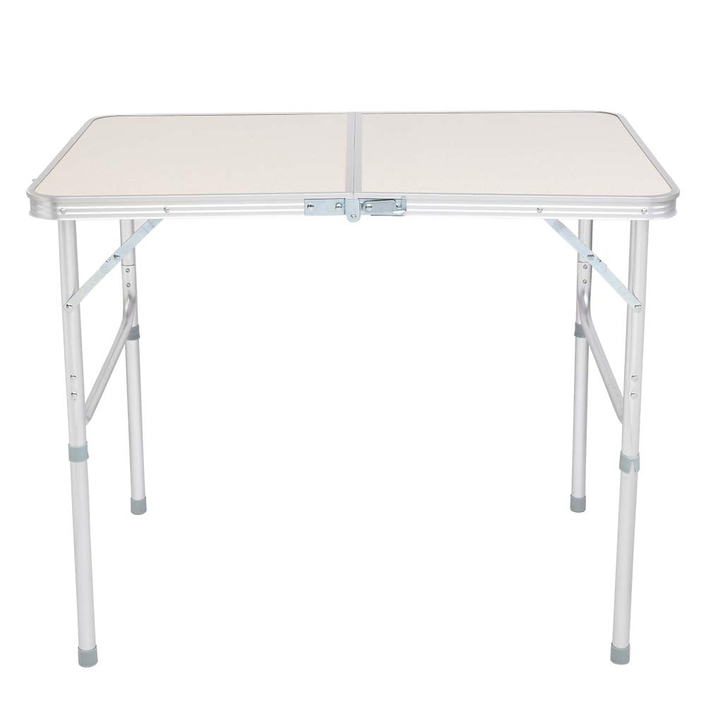 3ft Adjustable Aluminum Folding Picnic Camping Table with Carry Handle D35313