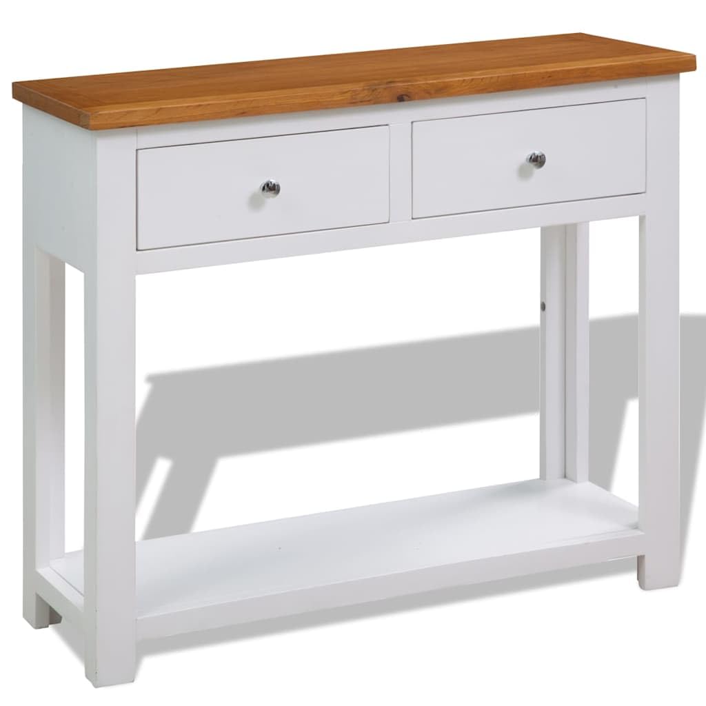 Solid Oak Wood Console Table G724