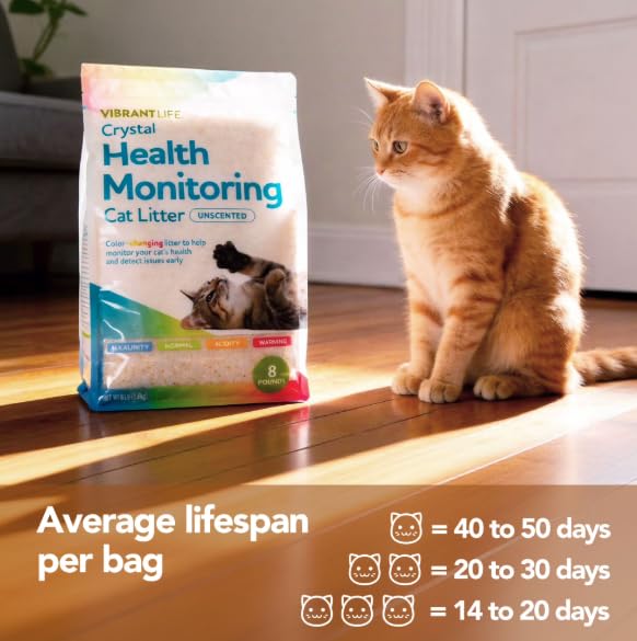 Crystal Health Monitoring Cat Litter 8 Lb 2pack U6717