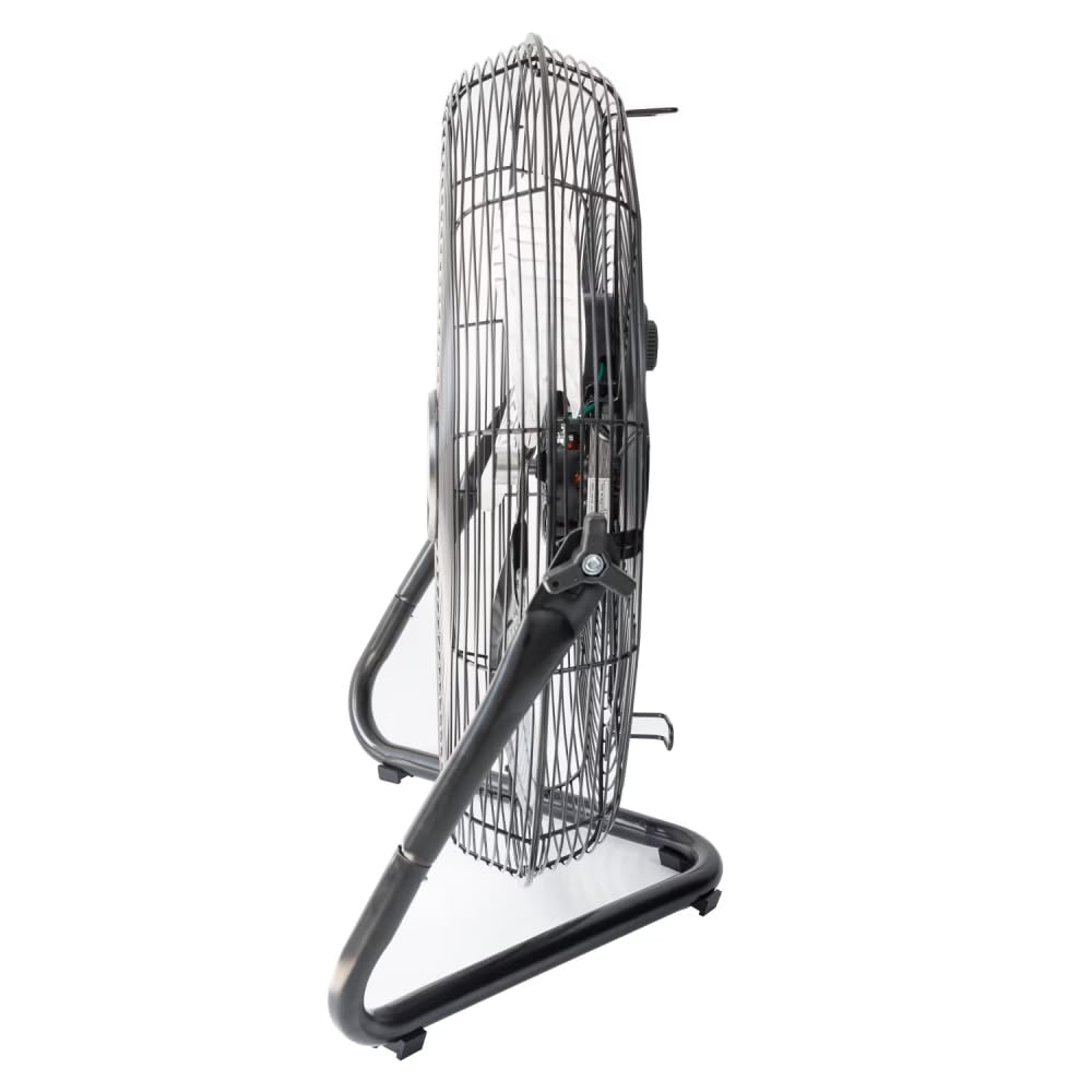 20 Inch 3-Speed Black Metal Floor Fan F97276