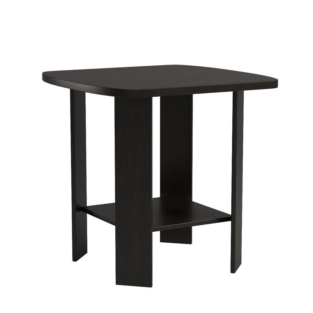 Set of 2 Espresso 2-Tier Side Table W836188