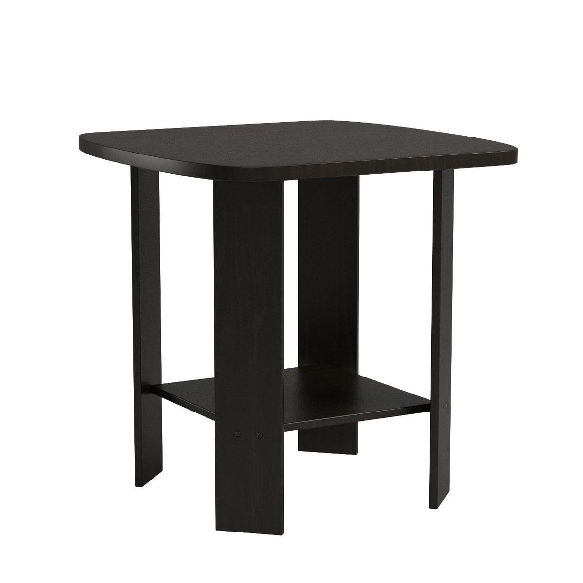 Set of 2 Espresso 2-Tier Side Table W836188