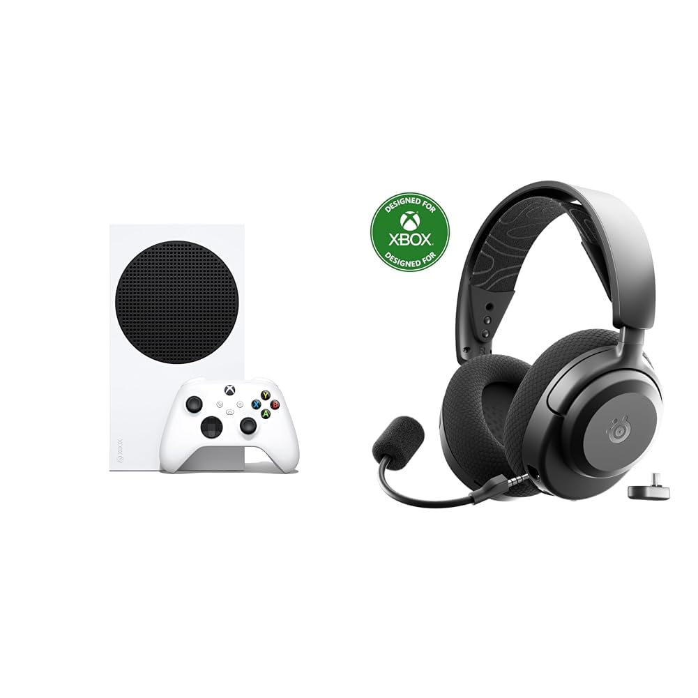 Xbox Series S 512GB All Digital Gaming Console with Wireless Gaming Headset E1377