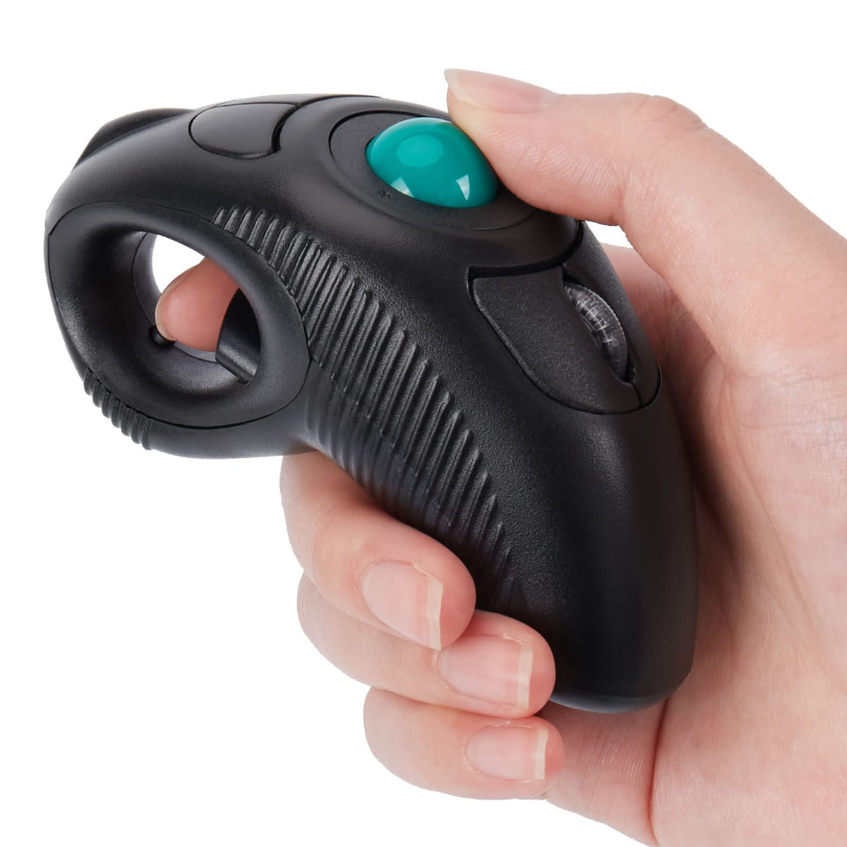 Wireless USB Handheld Finger Trackball Mouse Q986