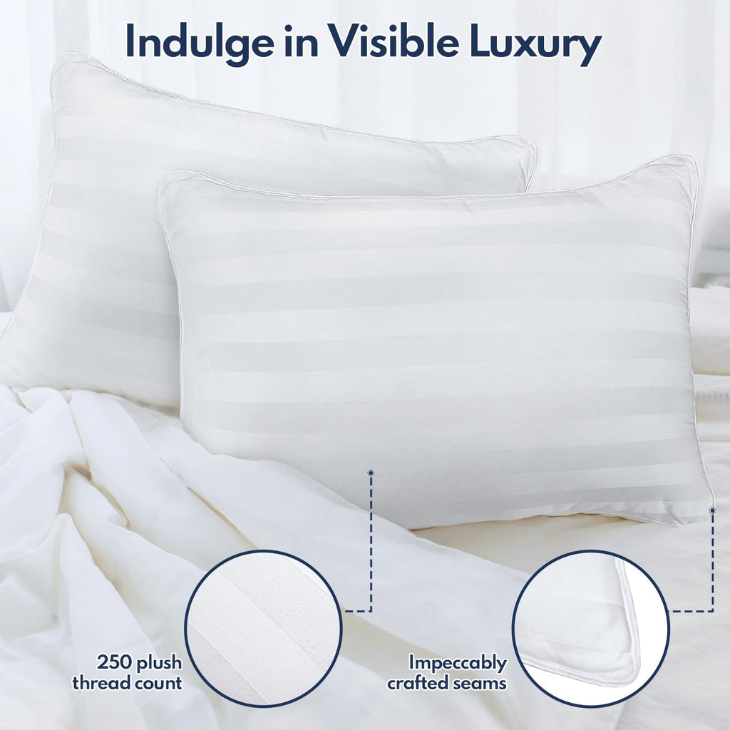 King Pillows Set of 2 Cooling Down Alternative Medium Firm R798