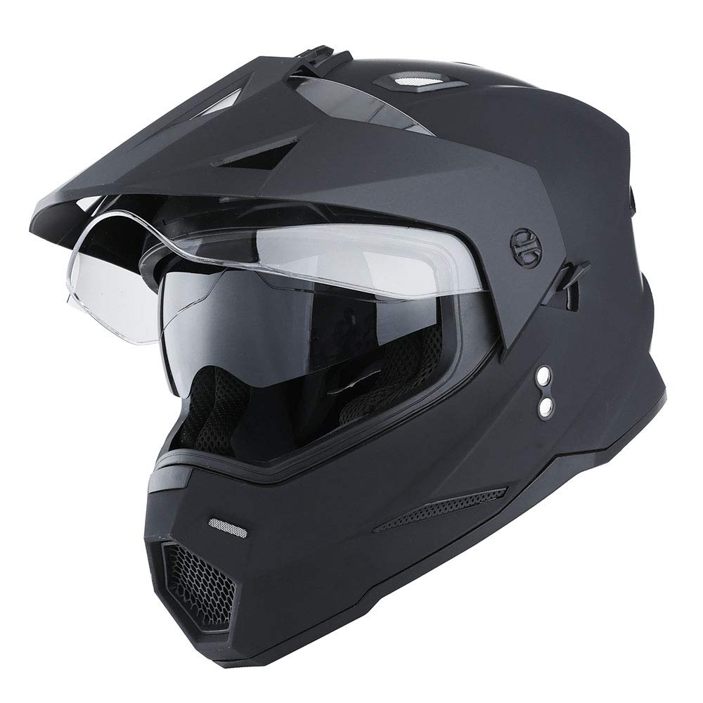 Dual Sport Motorcycle Full Face Helmet Dual Visor B5949