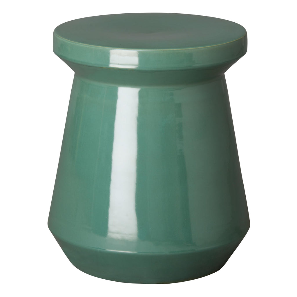 Teal Round Ceramic Garden Stool D4263