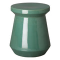 Teal Round Ceramic Garden Stool D4263