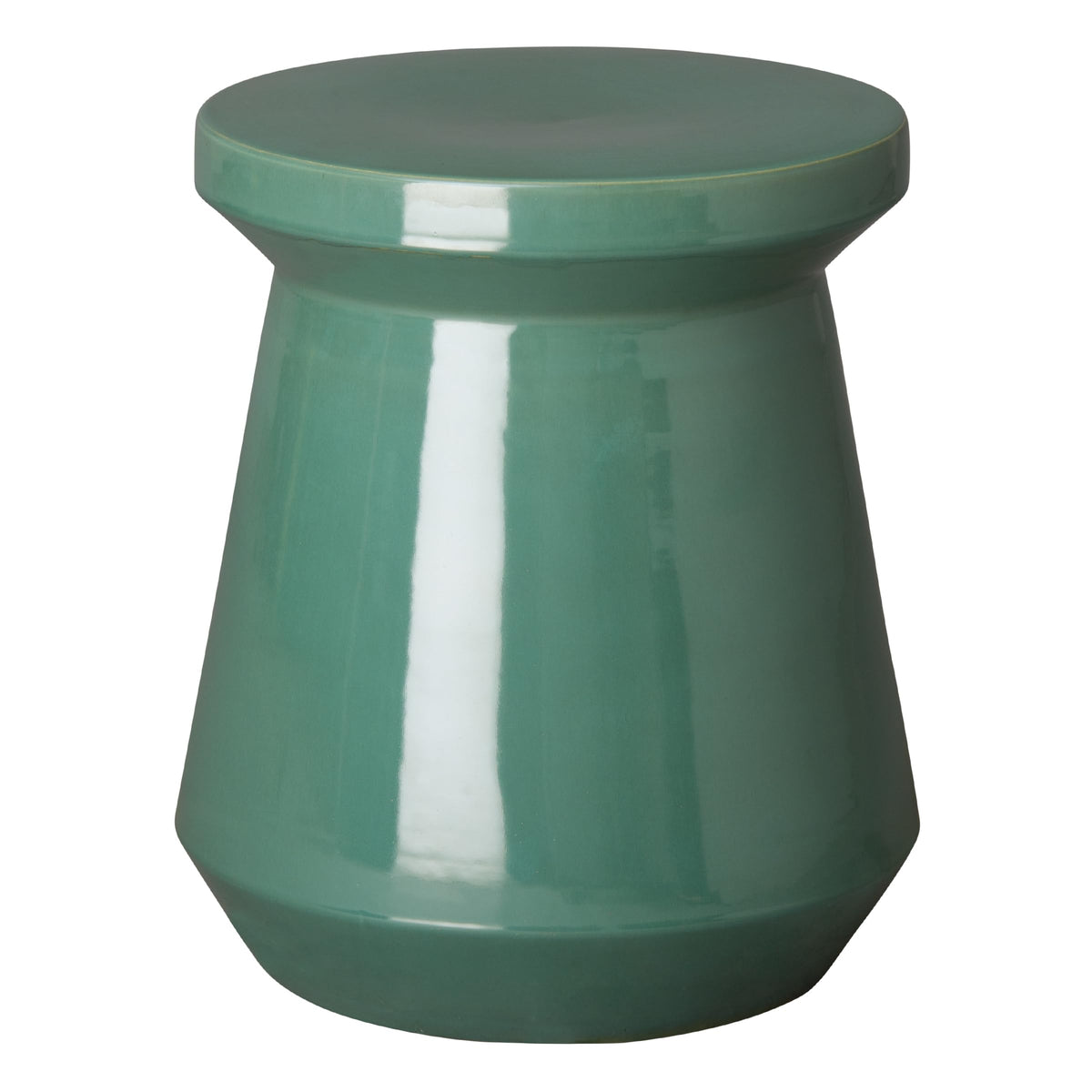 Teal Round Ceramic Garden Stool D4263