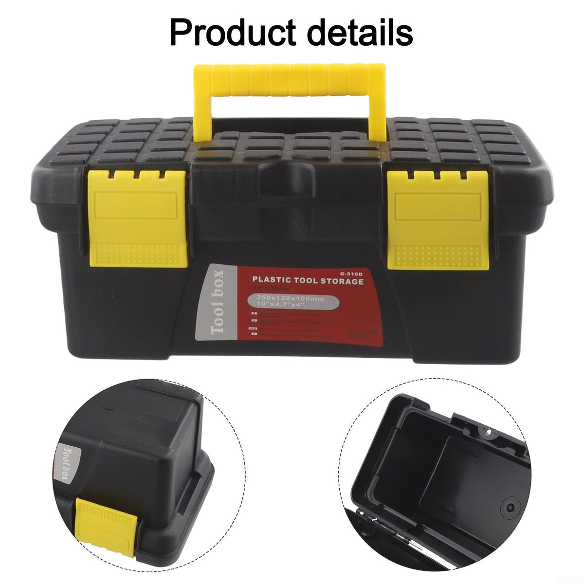 10 Inch Plastic Tool Box Storage Case T893