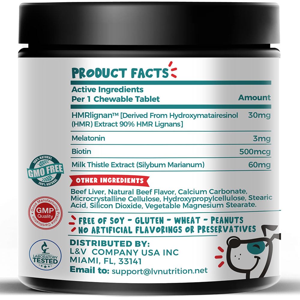 Melatonin, Biotin & Milk Thistle Complex for Dogs G587348