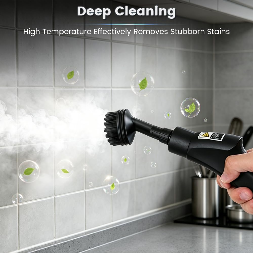 1.5L Handheld Steam Cleaner with 9pcs Accessories P346