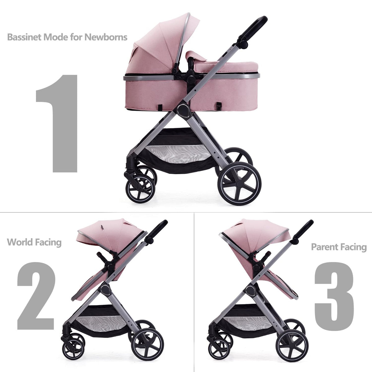 2 in 1 Convertible Baby Stroller M8756