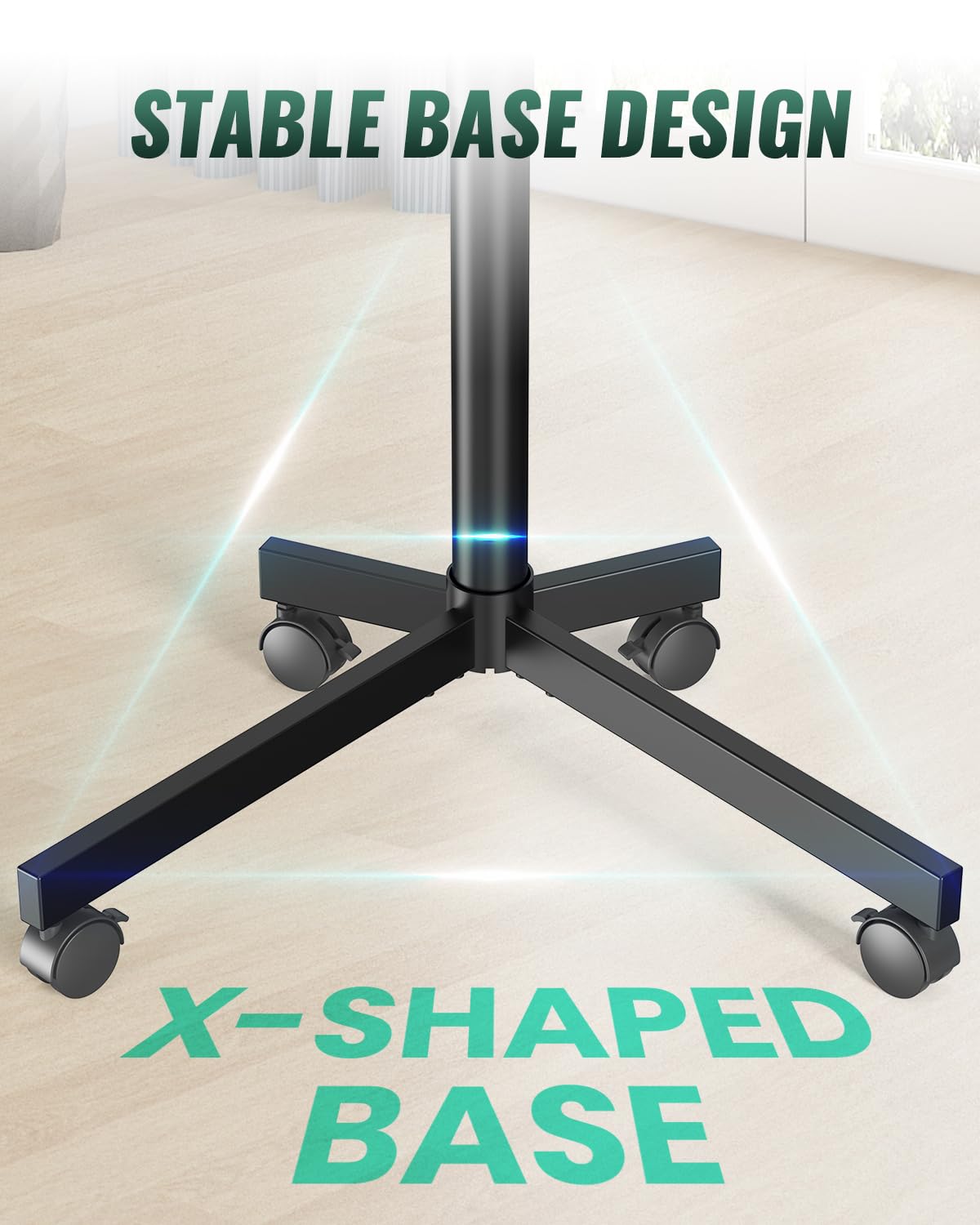 Rolling TV Stand on Wheels for 23-60 Inch TV Q468