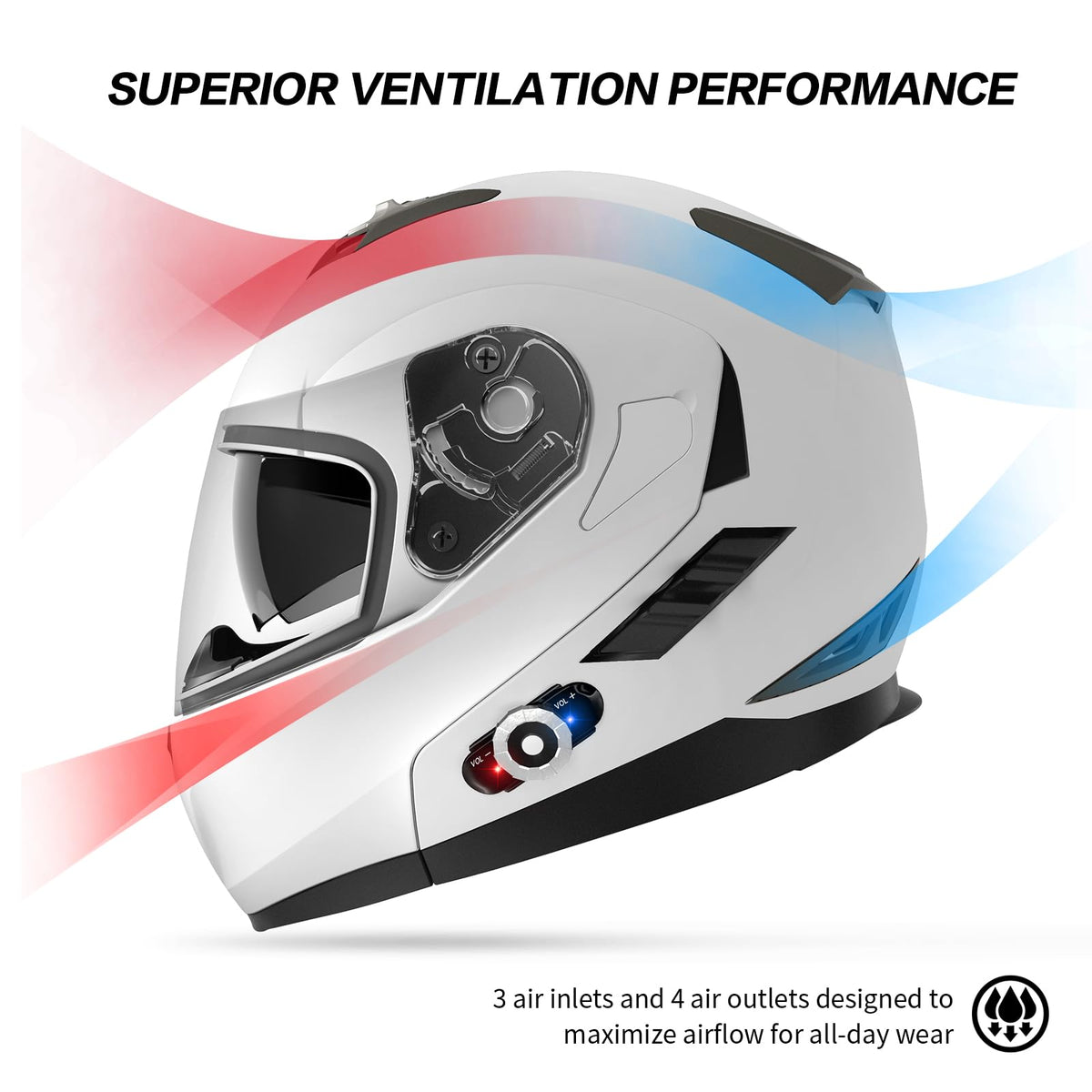 Flip-Up Modular Motorcycle Helmet G318319
