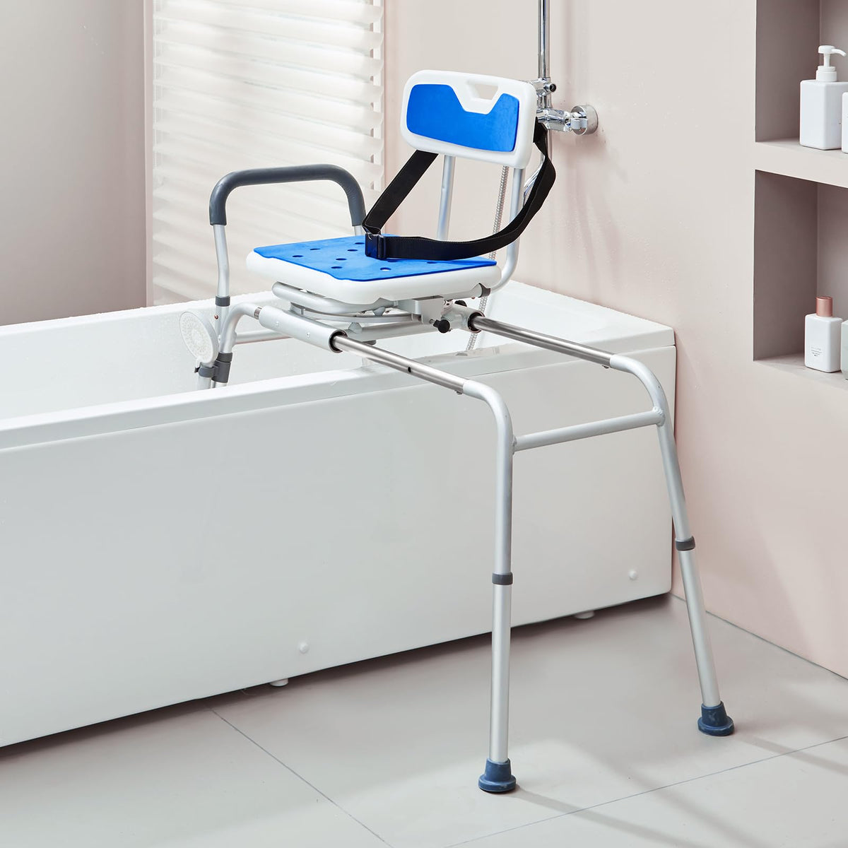 Sliding Tub Transfer Bench with 360 Degree Swivel Seat J115