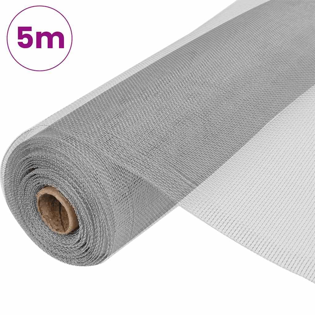 Aluminum Mesh Screen 39.4x196.9 Inches Silver K325