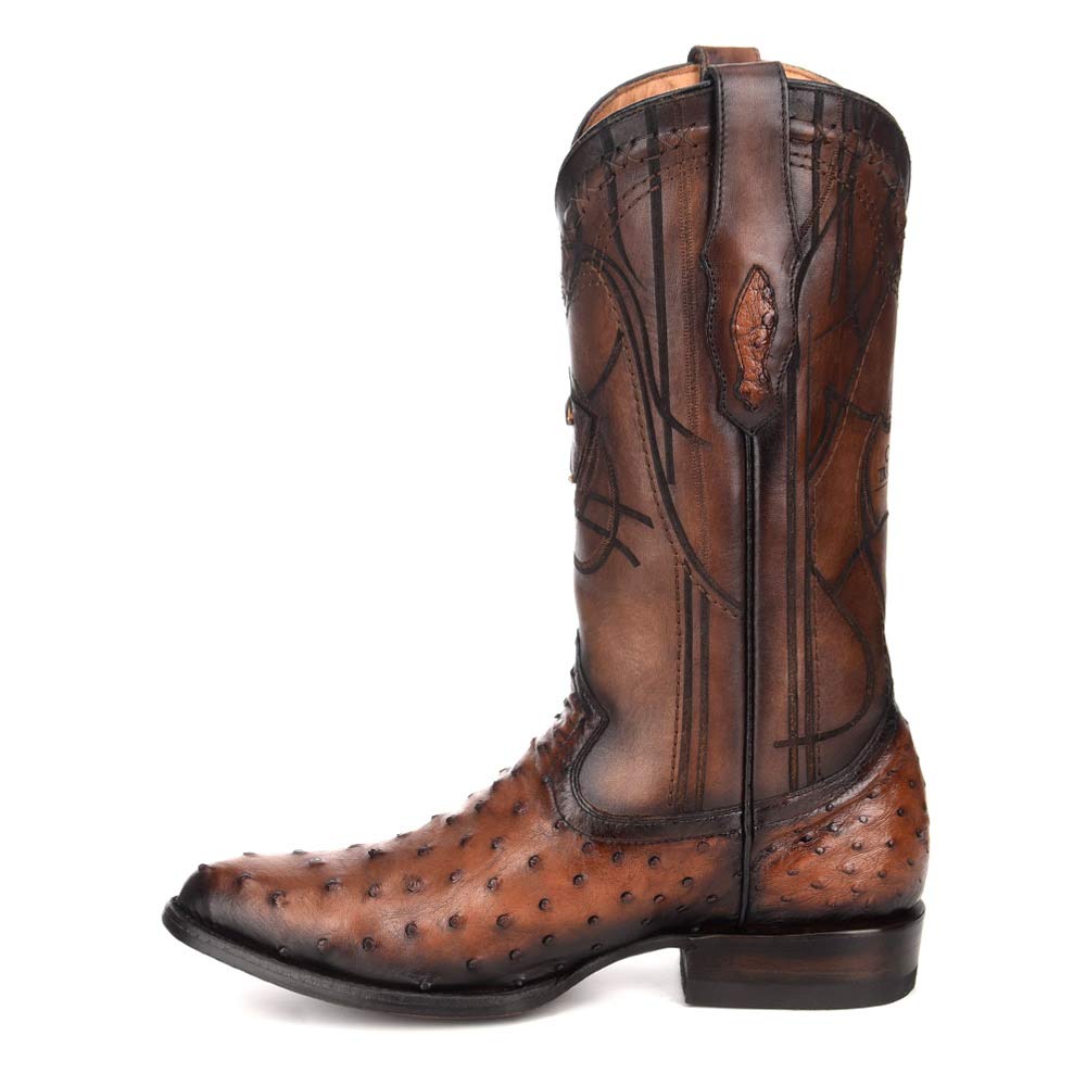 Genuine Ostrich Leather Western Boot B393205