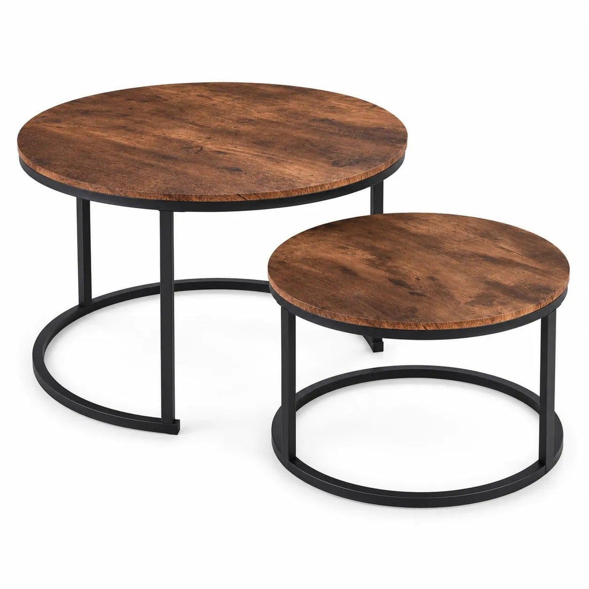 Round Nesting Coffee Table Set of 2 G574800