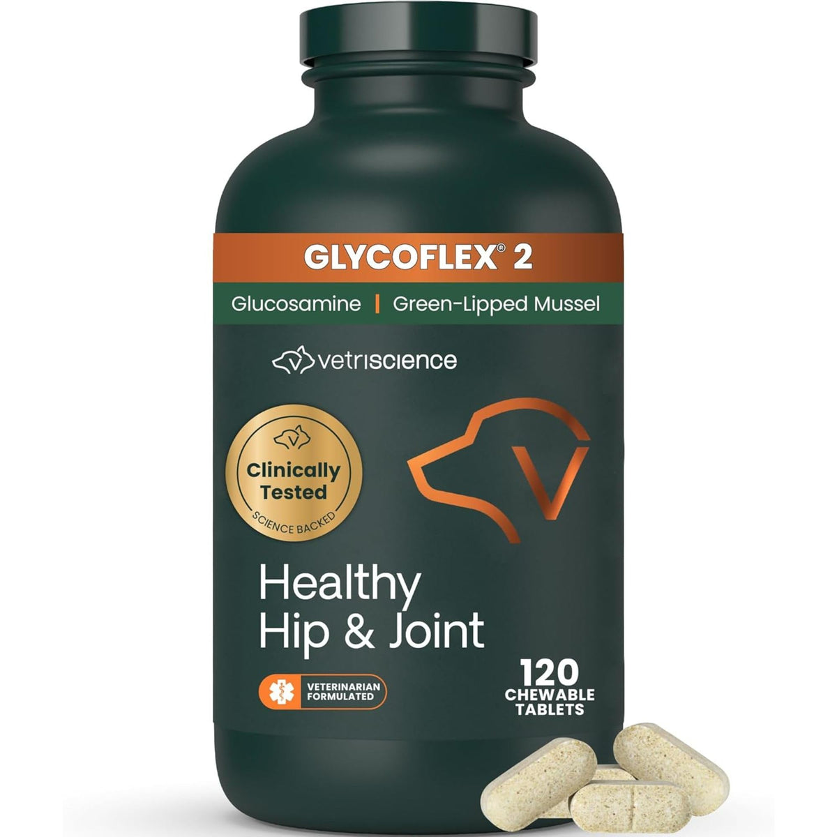 Chicken Hip & Joint Tablets for Dogs, 120 Count U576046