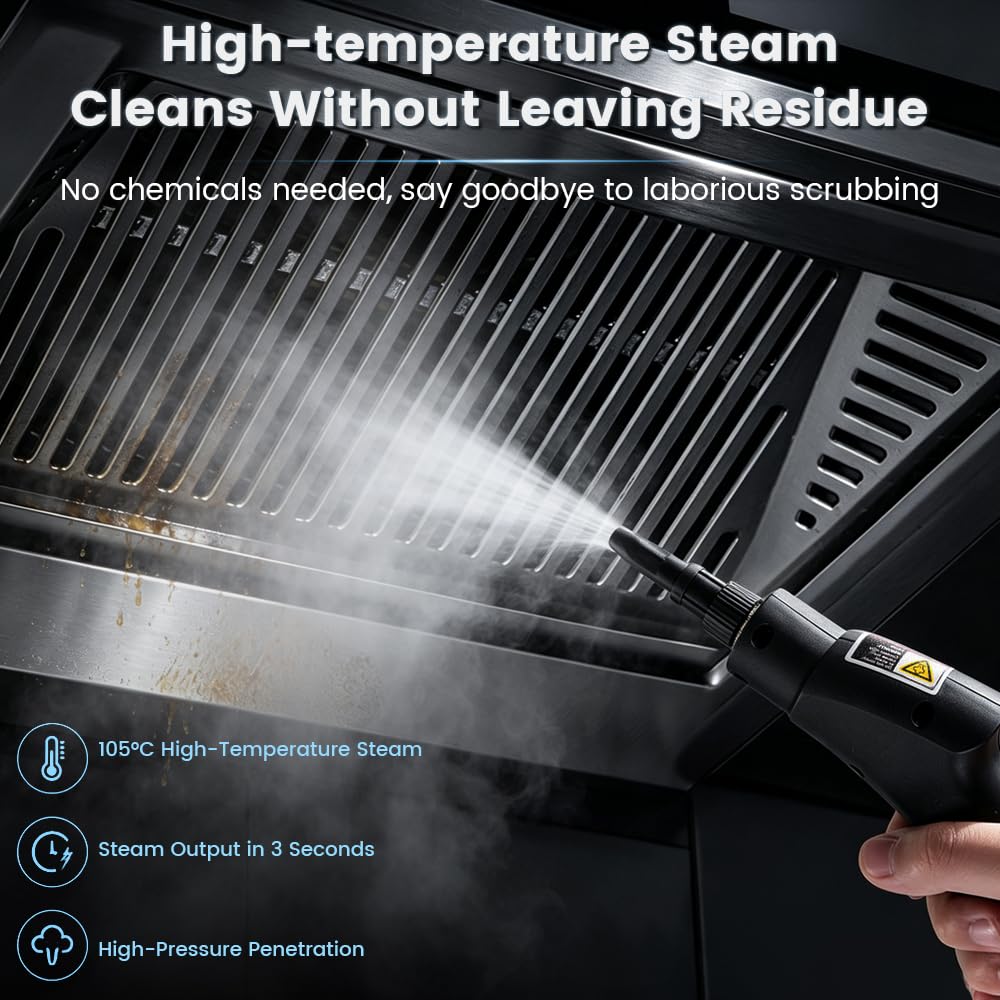 1.5L Handheld Steam Cleaner with 9pcs Accessories P346