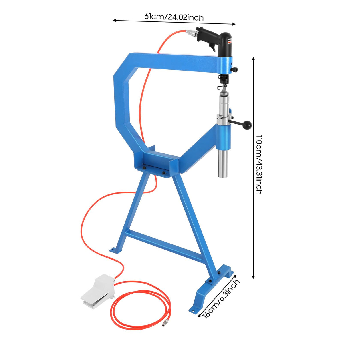 Pneumatic Planishing Hammer with Foot Pedal & Steel Stand Y564174