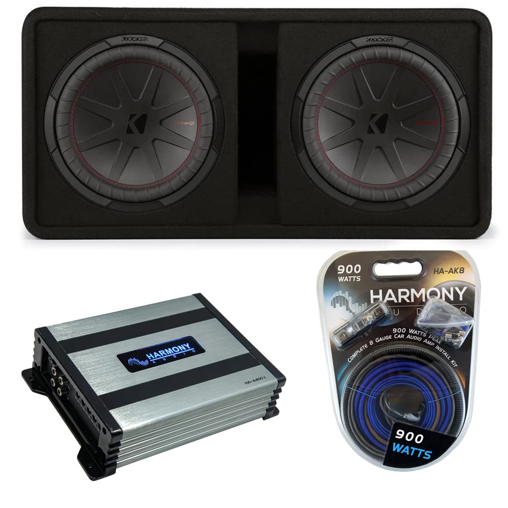 Dual 12" Loaded Sub Box with 800W Amp X12888