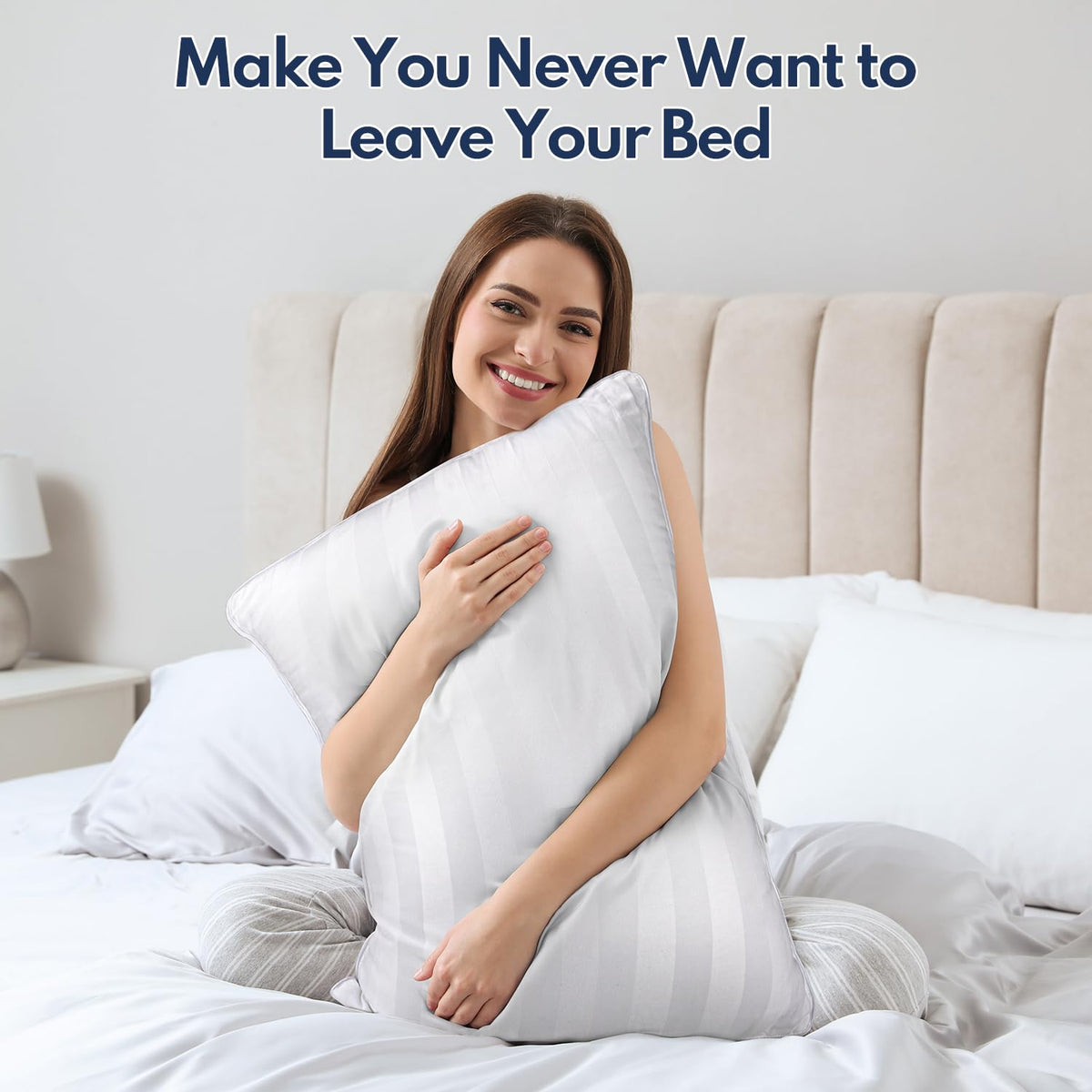 King Pillows Set of 2 Cooling Down Alternative Medium Firm R798