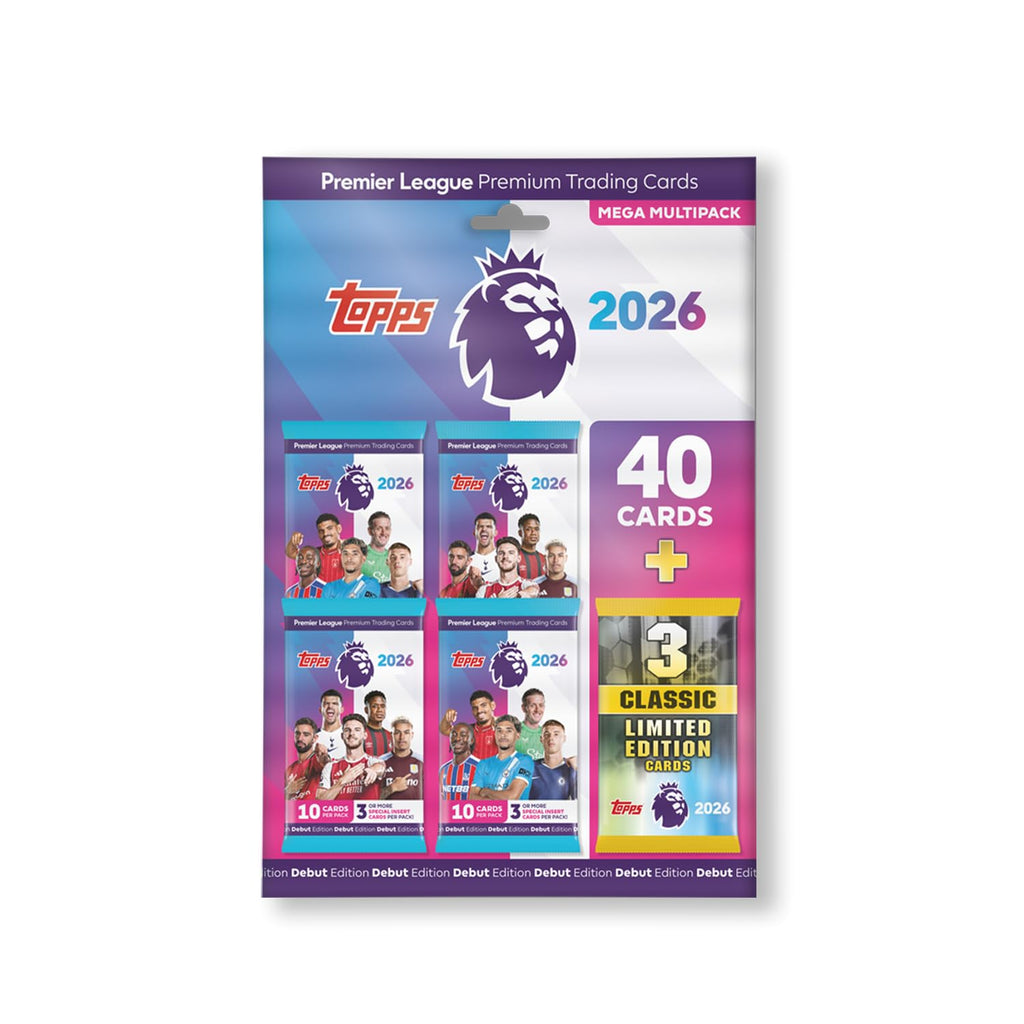 Premier League 2025-26 40 Cards Plus 3 Random Classic LE Cards D55462