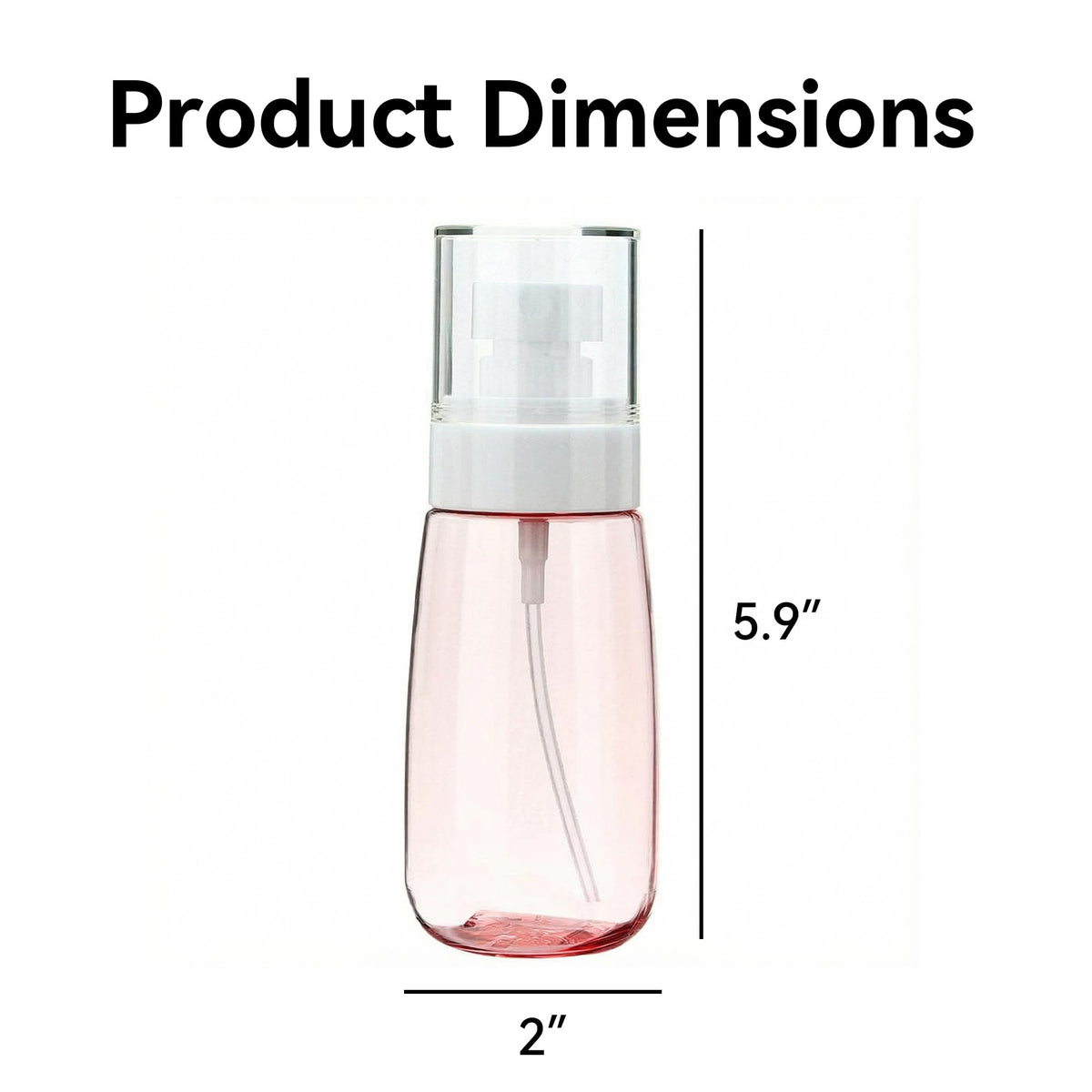 Pink 80ml Refillable Fine Mist Spray Bottle R81283