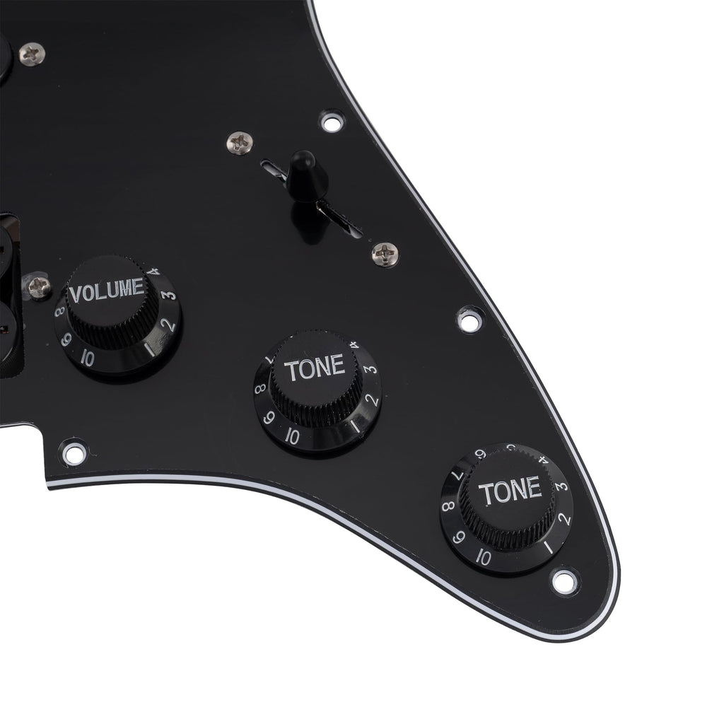 Black Pre-wired HSS Pickguard Set U8372