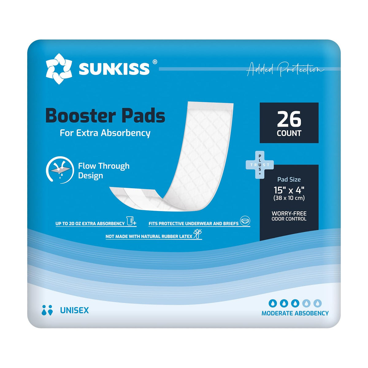 Adult Diapers Small 12 Count & Booster Pads 26 Count F7848