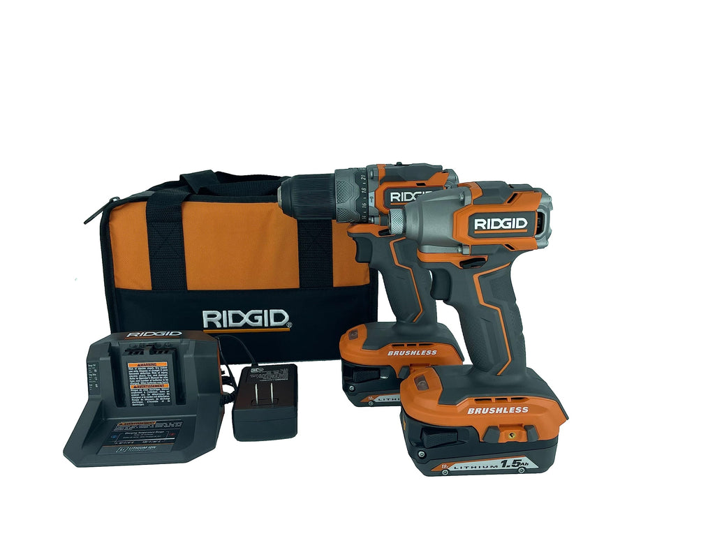 18V Brushless Cordless Hammer Drill and Impact Driver Combo Kit B35621