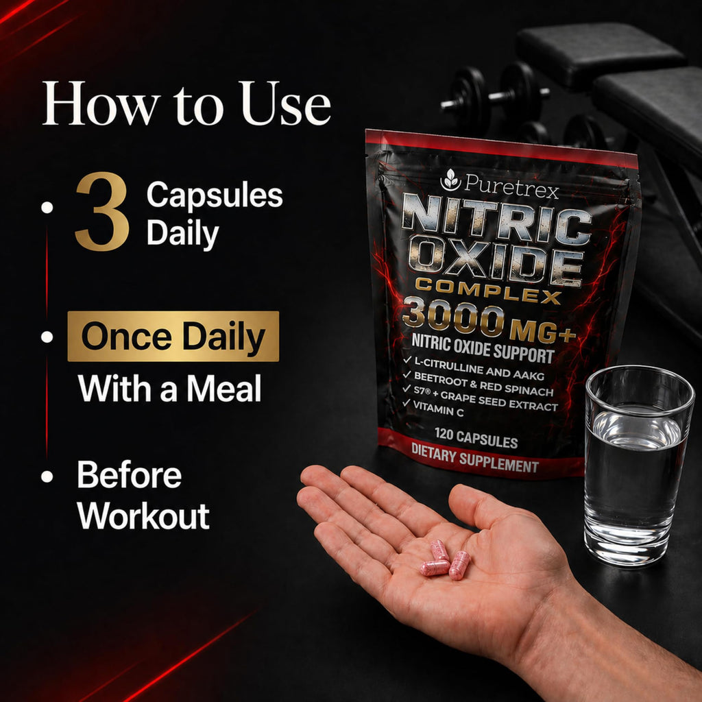 3000mg Nitric Oxide Complex 120 Capsules H878394