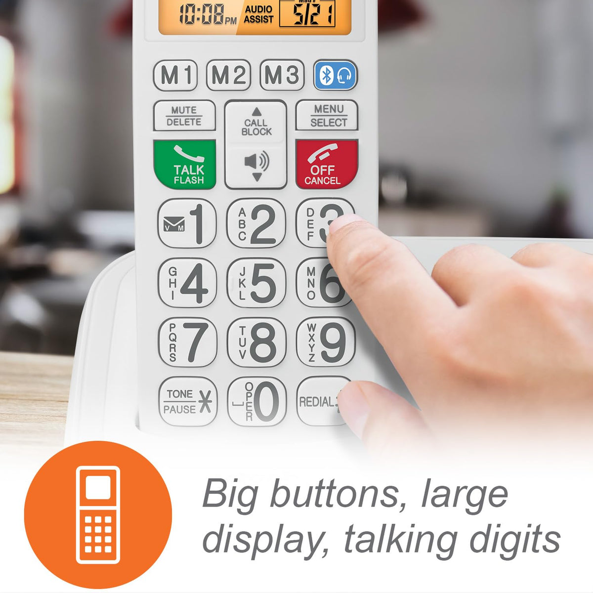 Amplified Corded Cordless Phone V919026