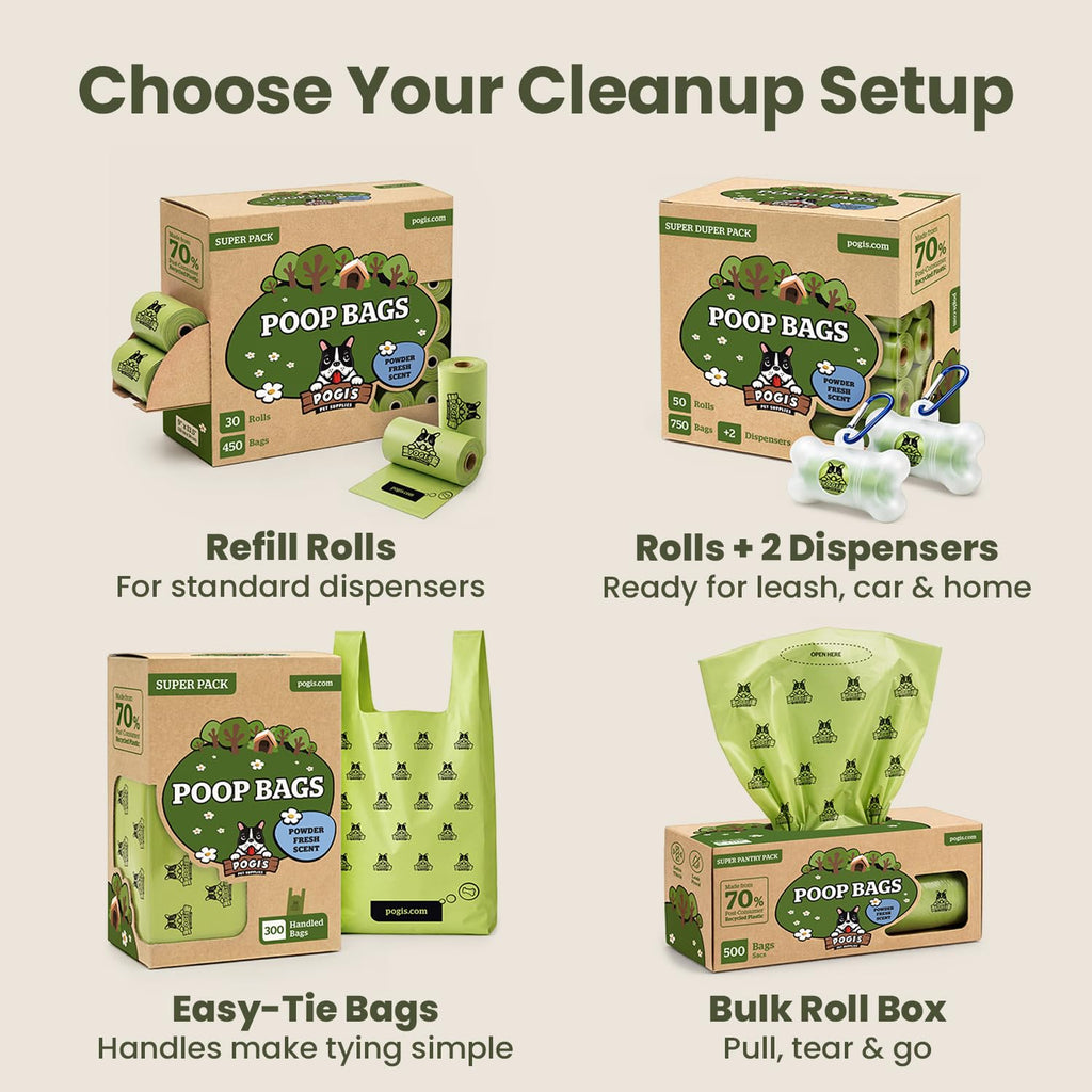 Large Dog Poop Bags, 500 Bags L38561