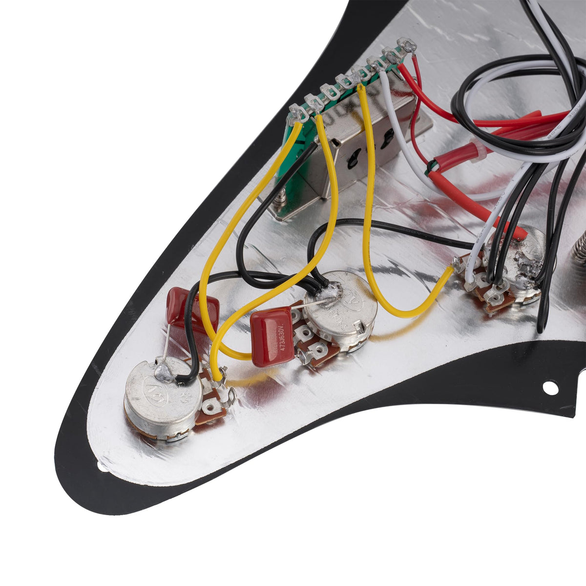 Black Pre-wired HSS Pickguard Set U8372