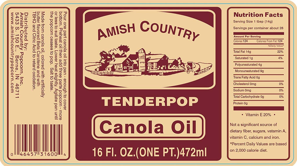 Butter Flavored Canola Oil 16 oz I245