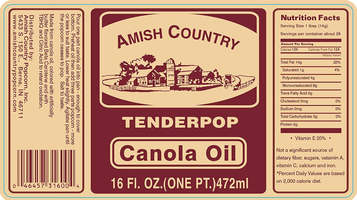 Butter Flavored Canola Oil 16 oz I245