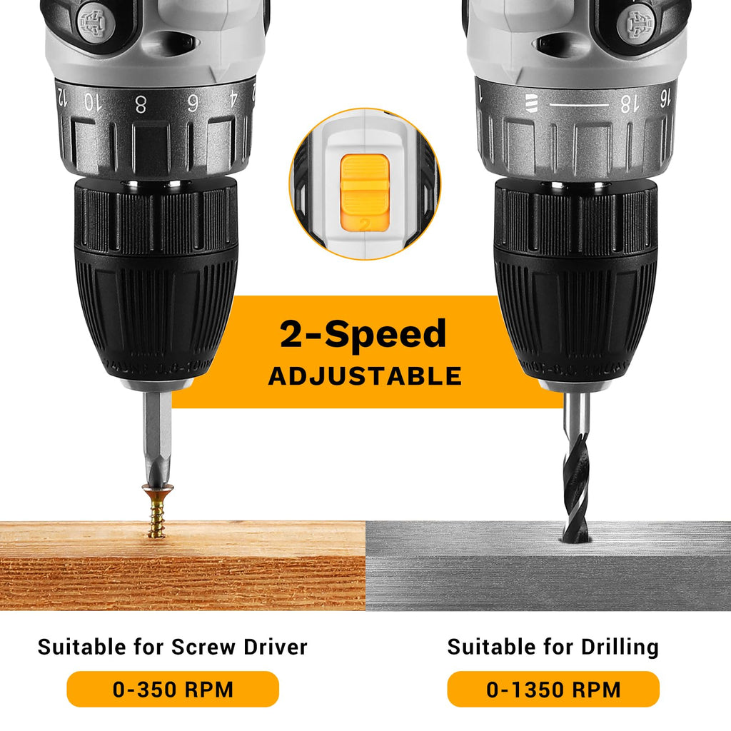 Cordless Drill 20V with Battery and Charger W980658