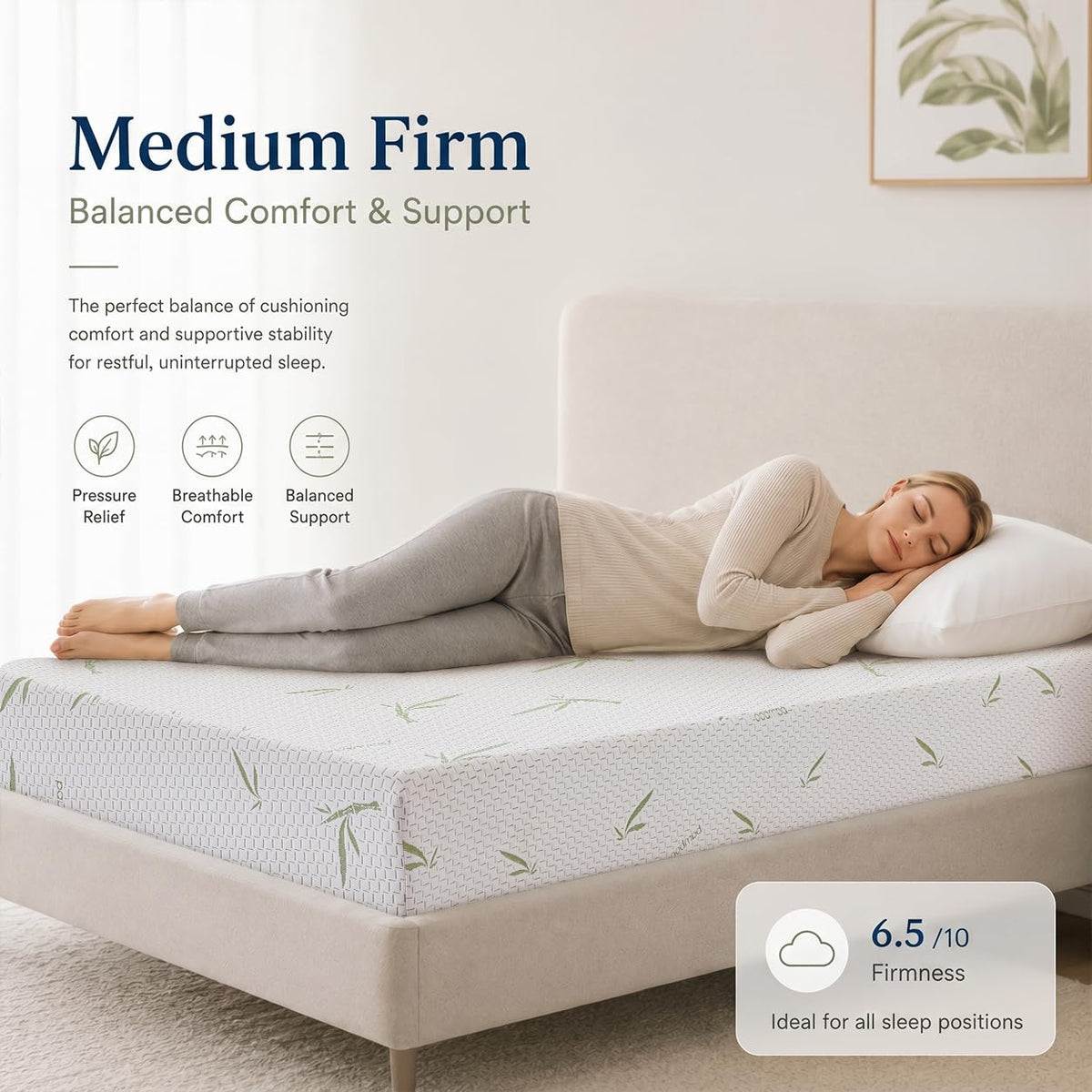 Twin 5 Inch Memory Foam Mattress D895