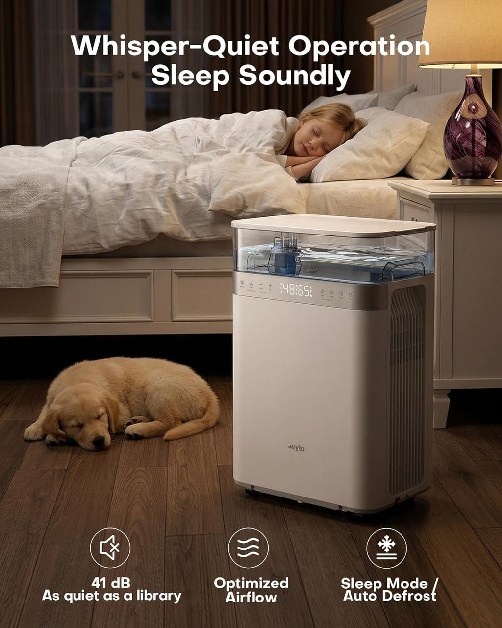 White Dehumidifier with Pump and Hose T629349