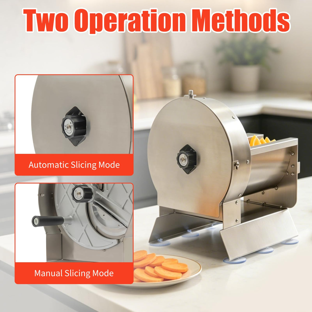 Electric Vegetable Slicer 2 IN 1 0-12mm Thickness Adjustable R129921
